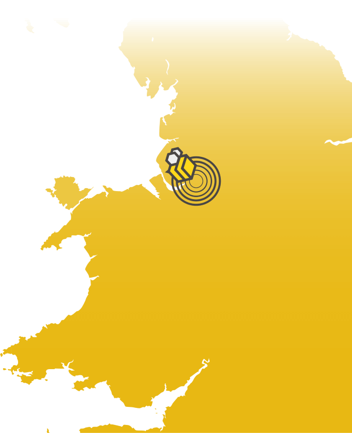 coverage map with bumblebee logo